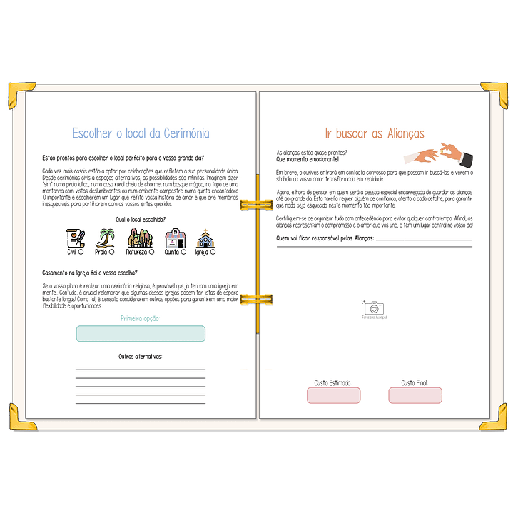 Dossier Agenda de Noiva 👰Capa Floral 12