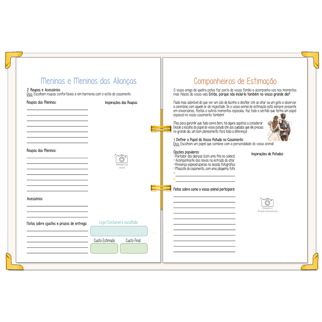 Dossier Agenda de Noiva 👰Capa Floral 13