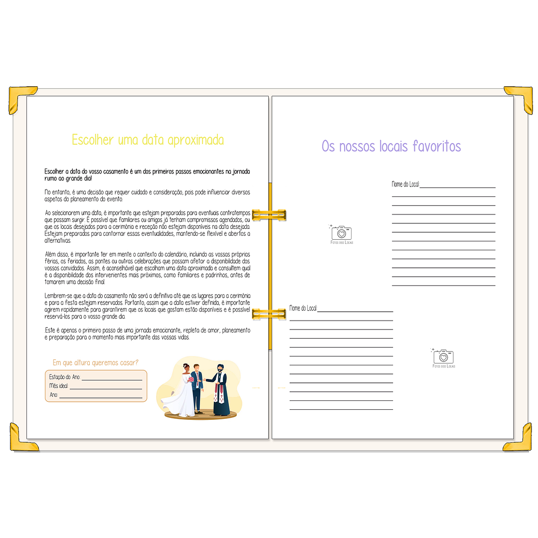 Dossier Agenda de Noiva 👰Capa Floral 15