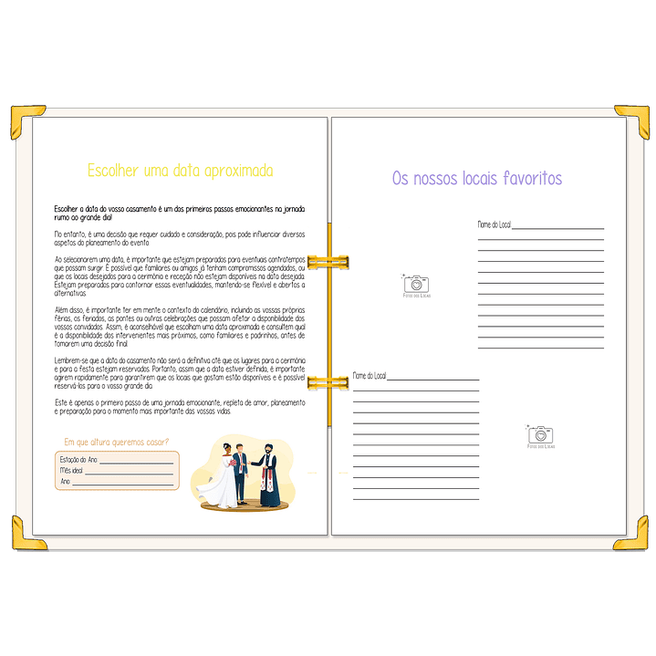 Dossier Agenda de Noiva 👰Capa Floral 15