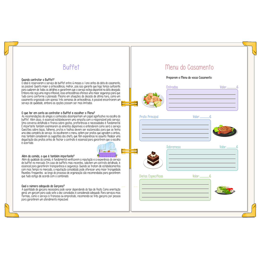 Dossier Agenda de Noiva 👰Capa Floral 16