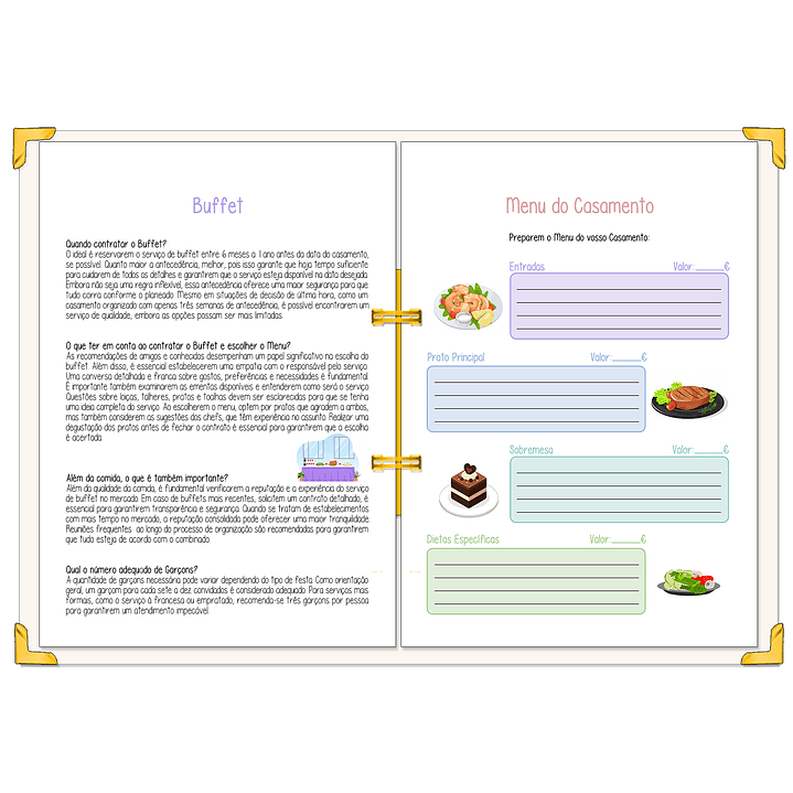 Dossier Agenda de Noiva 👰Capa Floral 16