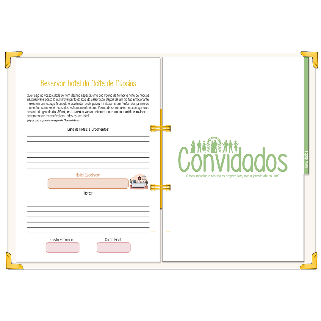 Dossier Agenda de Noiva 👰Capa Floral 18