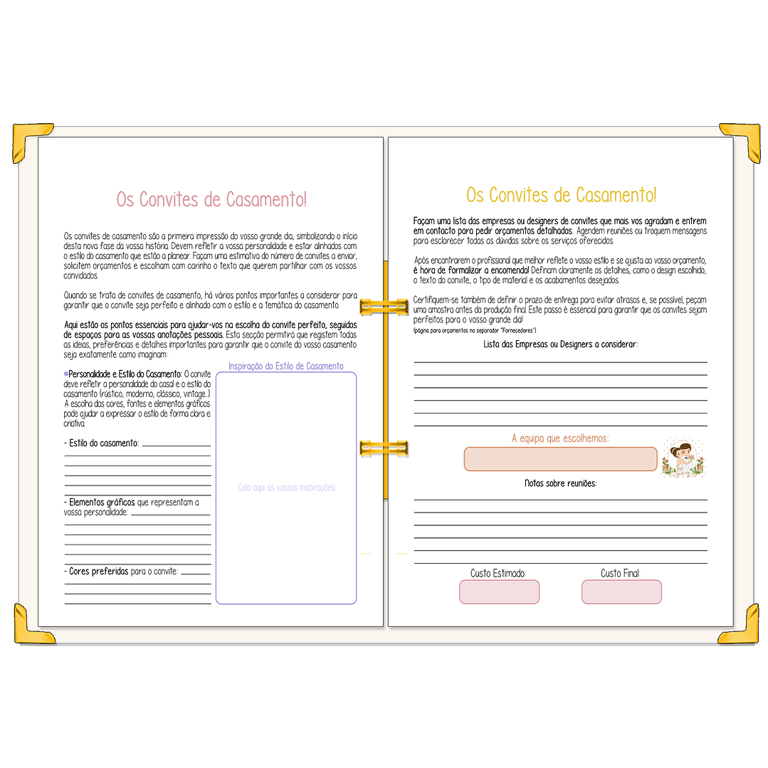 Dossier Agenda de Noiva 👰Capa Floral 19