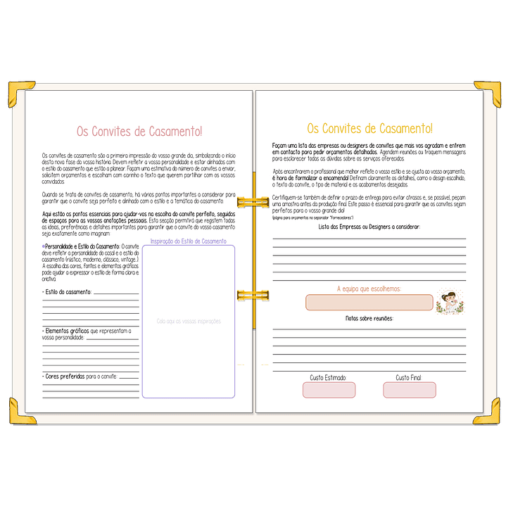 Dossier Agenda de Noiva 👰Capa Floral 19