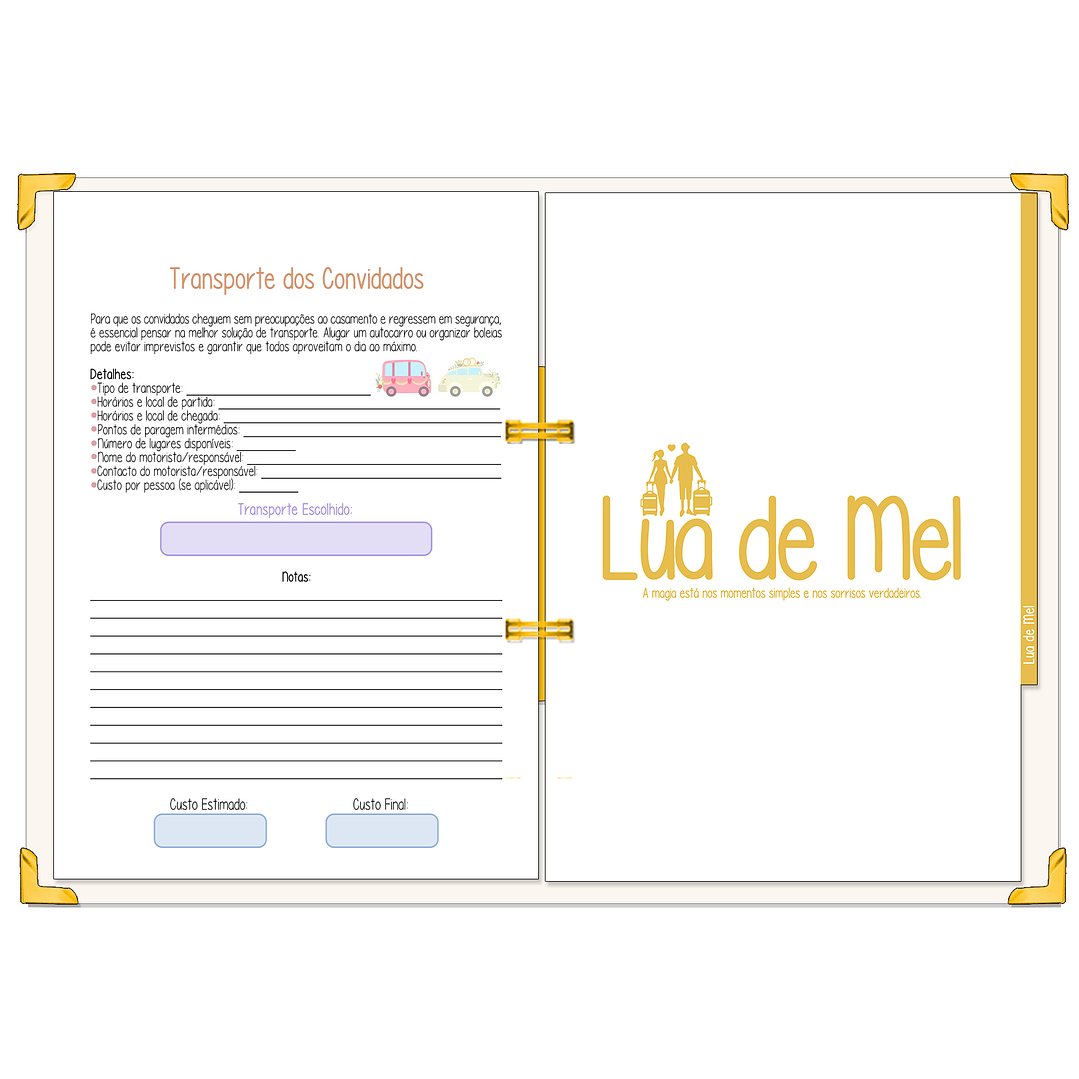 Dossier Agenda de Noiva 👰Capa Floral 21
