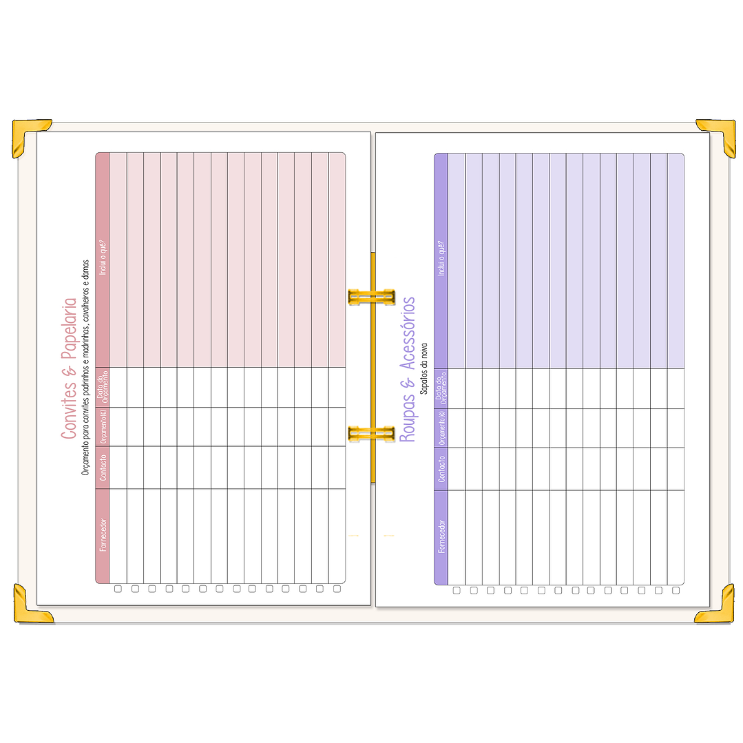 Dossier Agenda de Noiva 👰Capa Floral 25