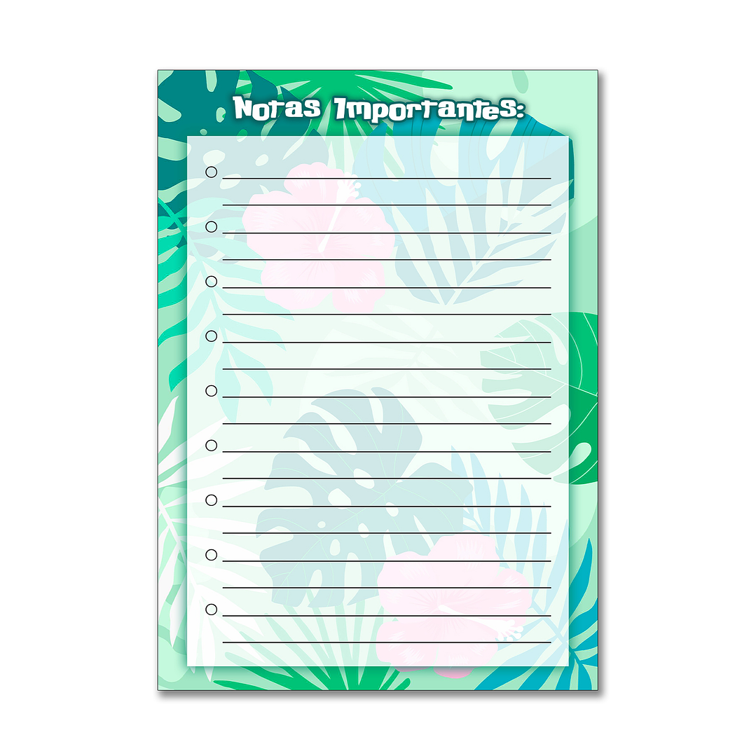 Bloco de Notas A6 Lilo – Pequeno no tamanho, grande em encanto! 🌺 1