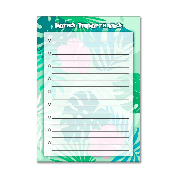 Bloco de Notas A6 Lilo – Pequeno no tamanho, grande em encanto! 🌺 1