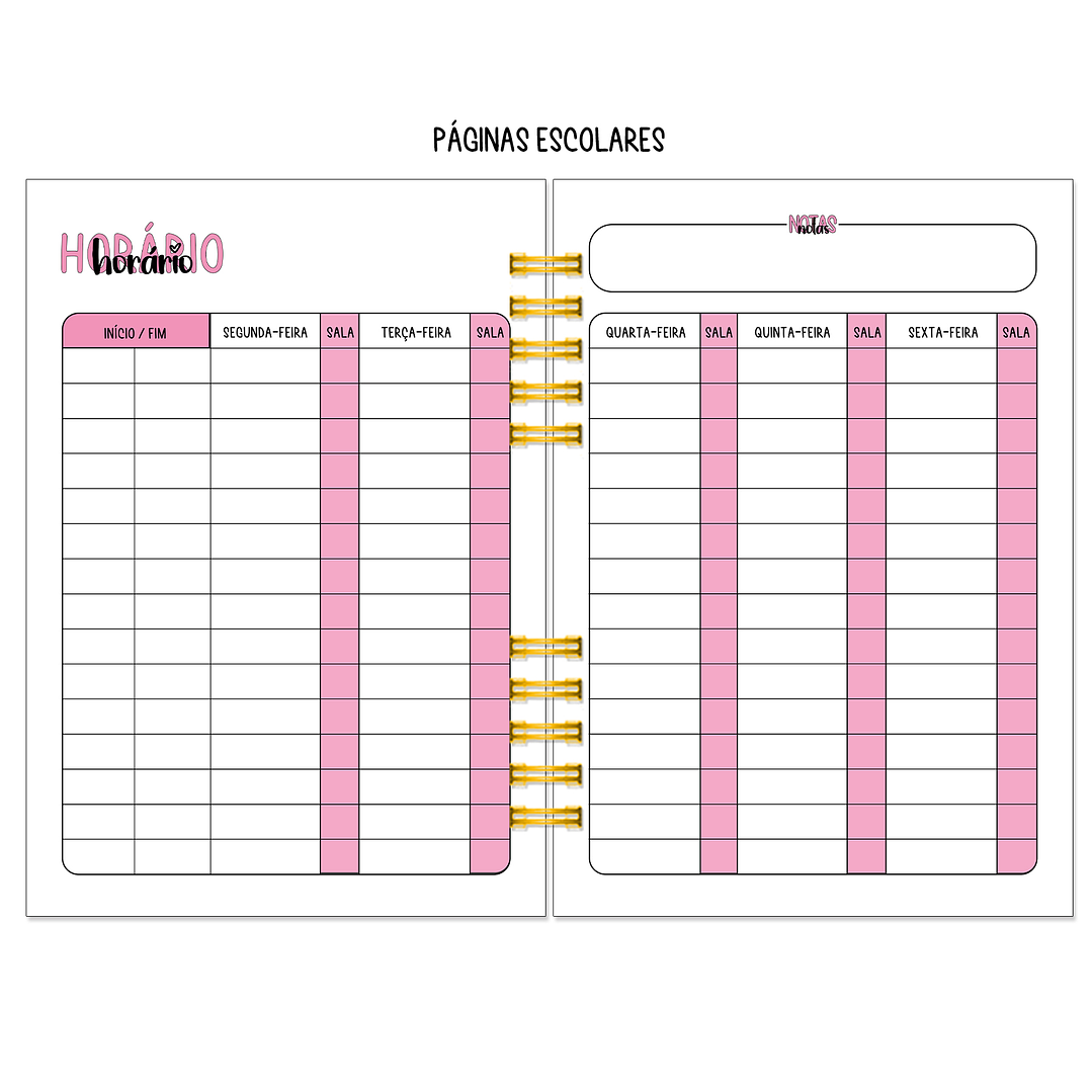 Agenda Semanal 16 Meses + Kit de Oferta 🎁 8