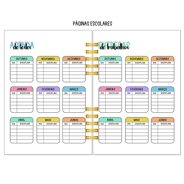 Agenda Semanal 16 Meses + Kit de Oferta 🎁 9