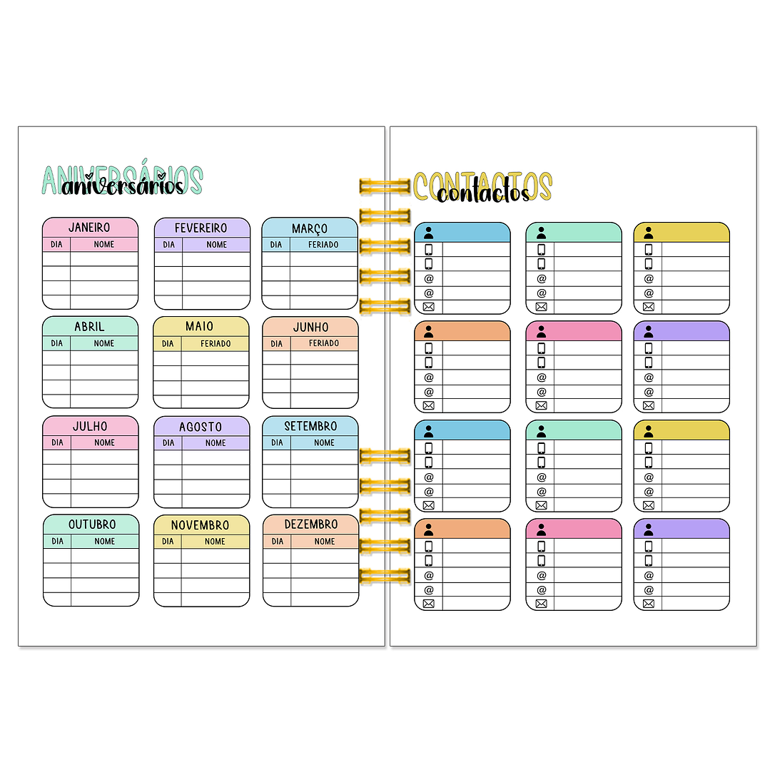 Agenda Semanal 16 Meses + Kit de Oferta 🎁 15