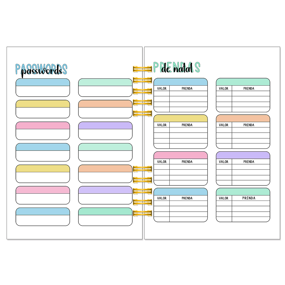 Agenda Semanal 16 Meses + Kit de Oferta 🎁 16