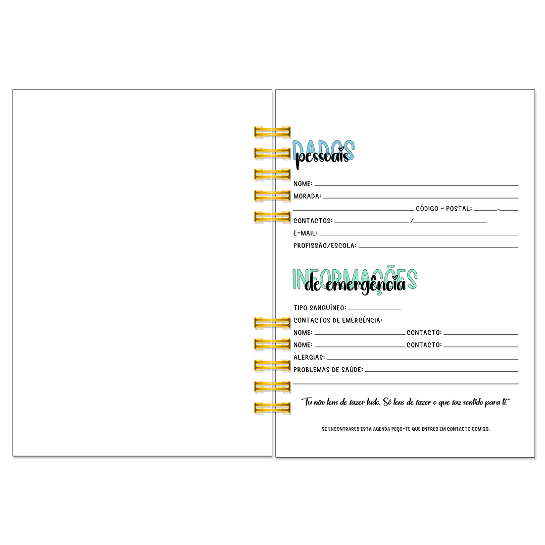 Agenda Diária Profissional 16 Meses + Kit de Oferta 🎁 3