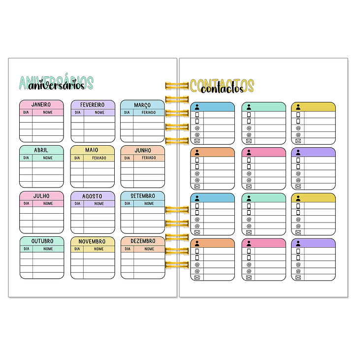 Agenda Diária Profissional 16 Meses + Kit de Oferta 🎁 11