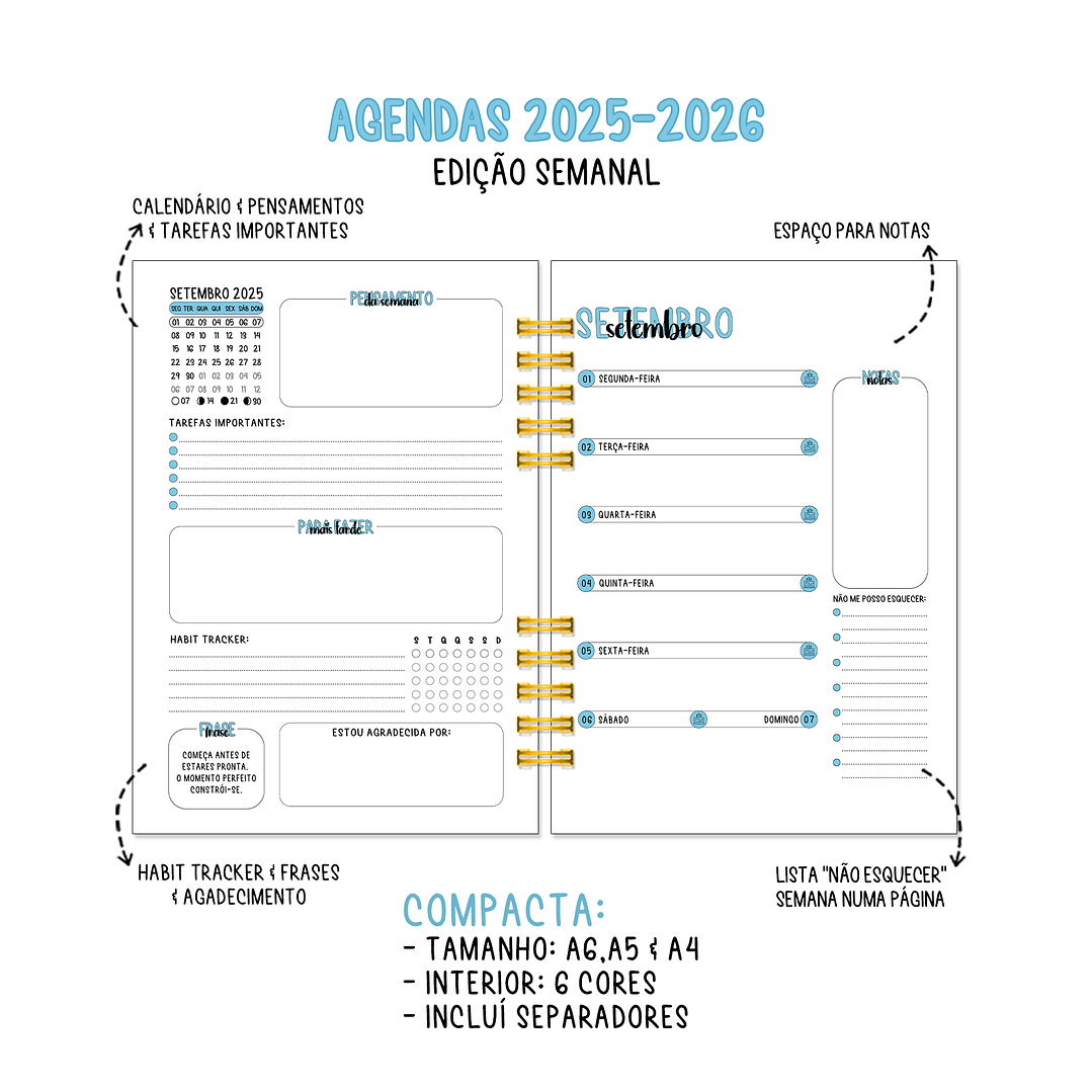 Agenda Semanal Anual 2026 8