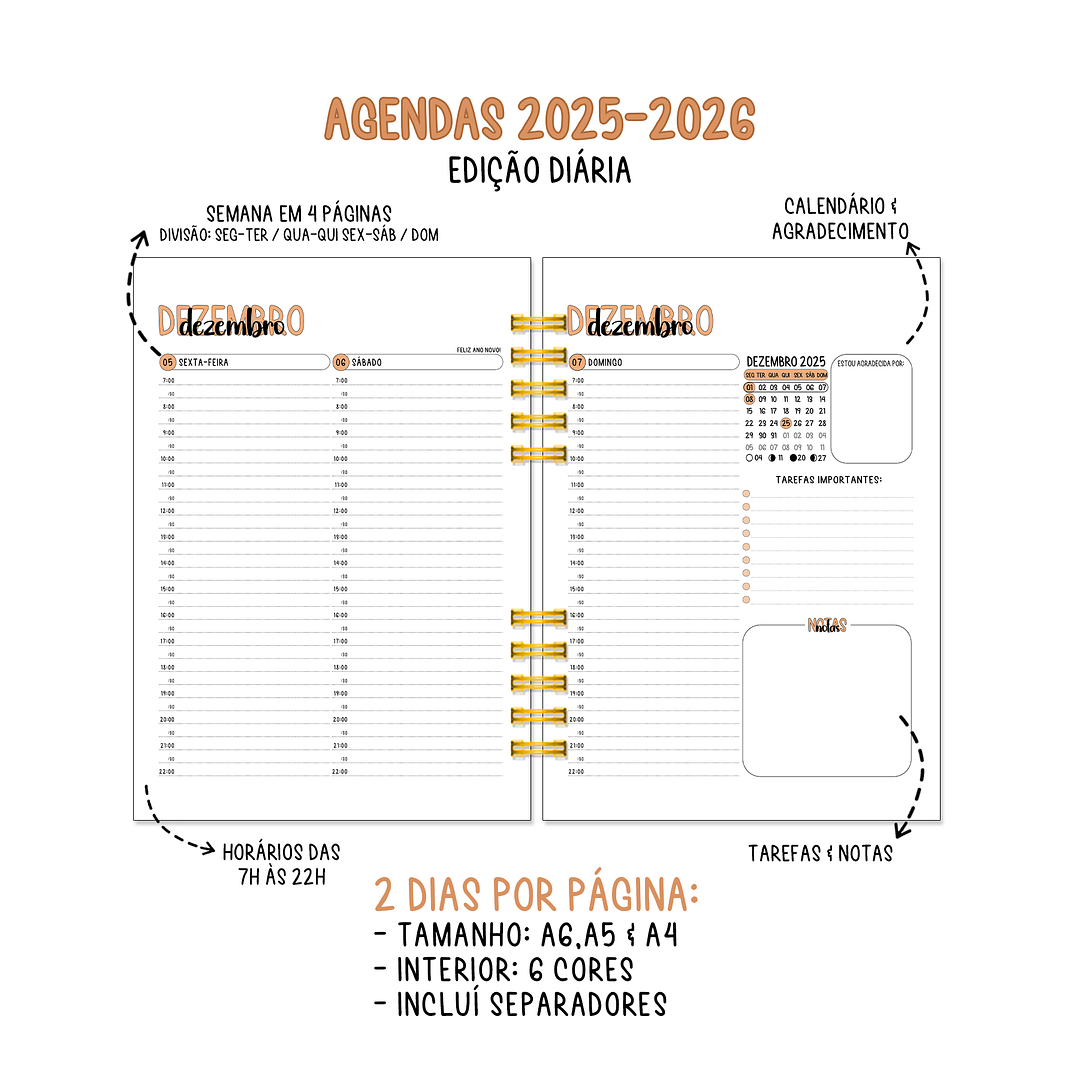 Agenda Diária Anual 2026 8
