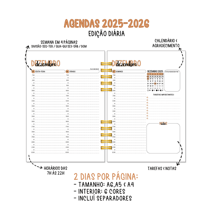 Agenda Diária Anual 2026 8