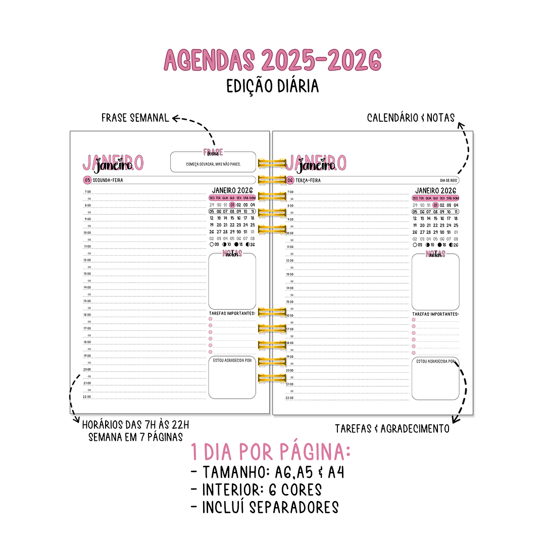 Agenda Diária Anual 2026 9