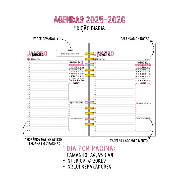 Agenda Diária Anual 2026 9