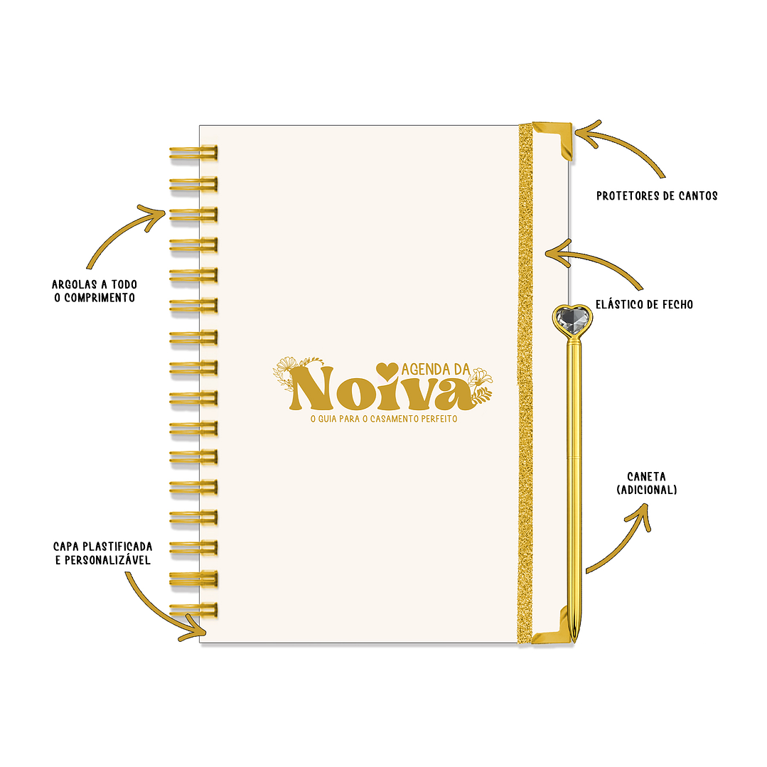 Agenda de Noiva 👰Capa Floral 2