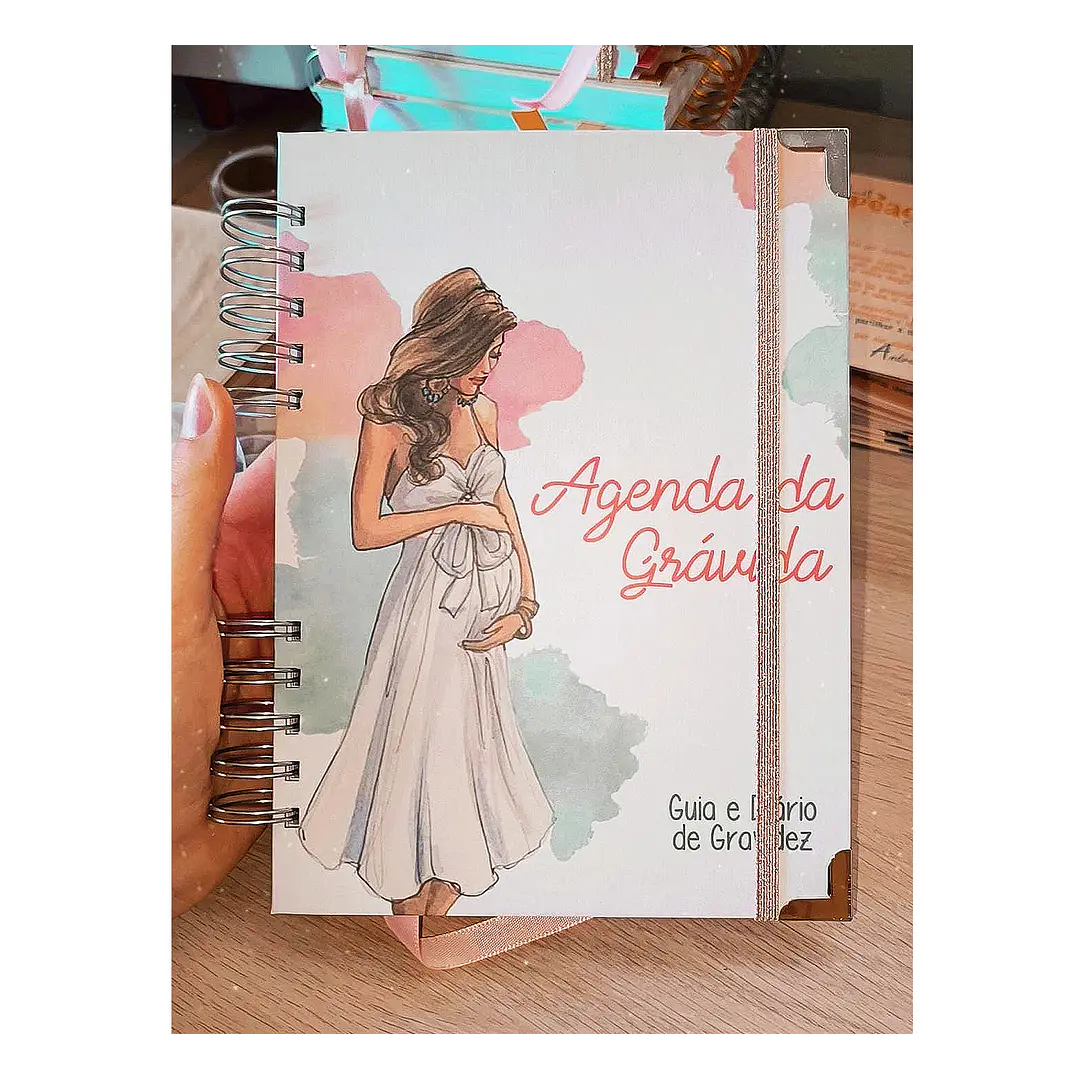 Agenda de Grávida 🤰 — Capa Maternidade Suave 🌸 3