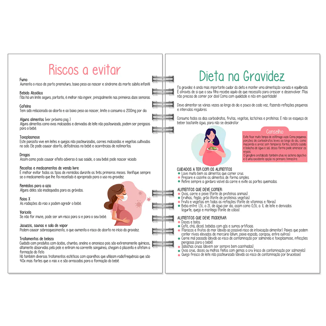 Agenda de Grávida 🤰 — Capa Amor & Pegadas 👣 7