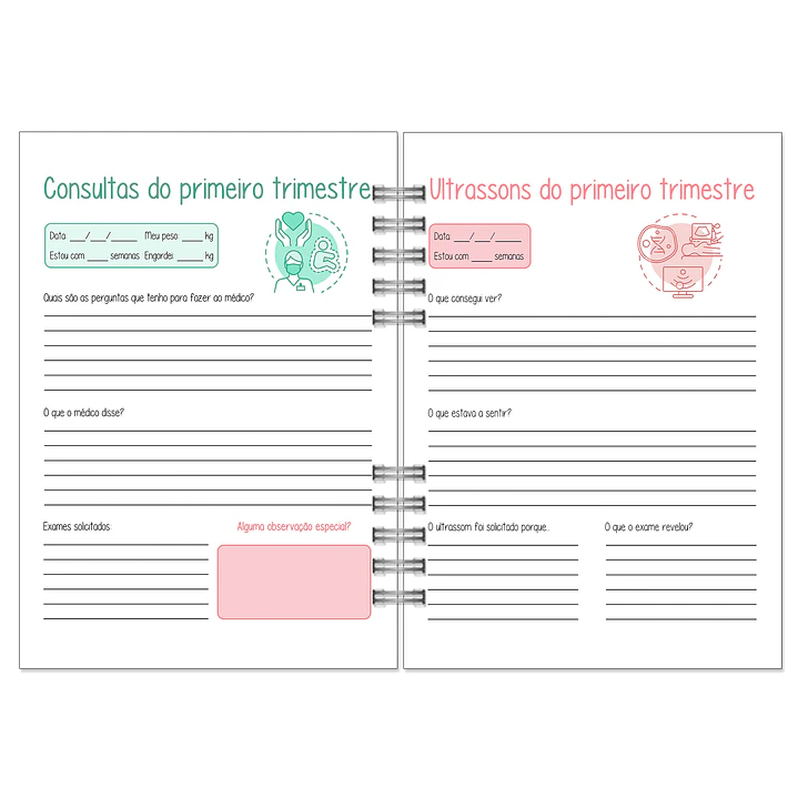 Agenda de Grávida 🤰 — Capa Amor & Pegadas 👣 9