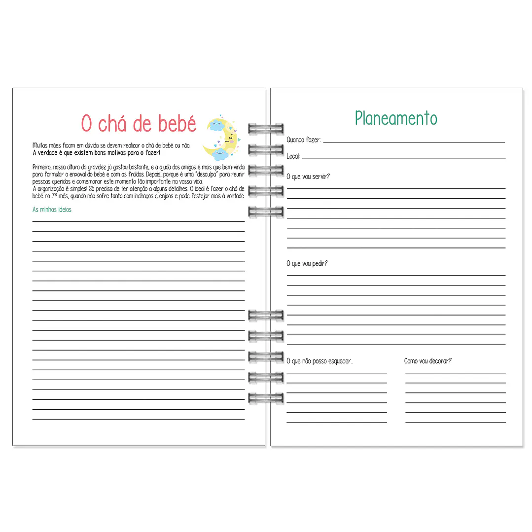Agenda de Grávida 🤰 — Capa Amor & Pegadas 👣 17