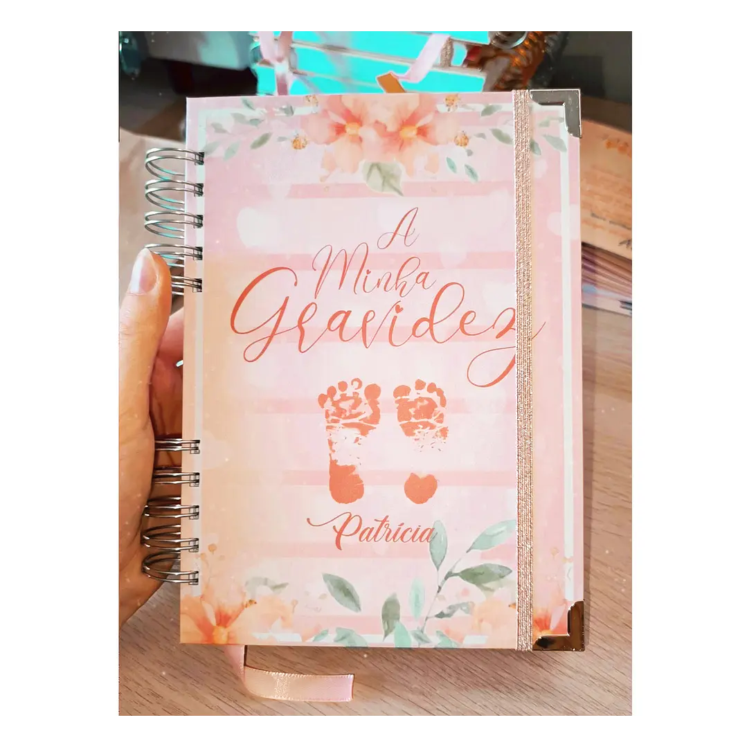 Agenda de Grávida 🤰 — Capa Amor & Pegadas 👣 3