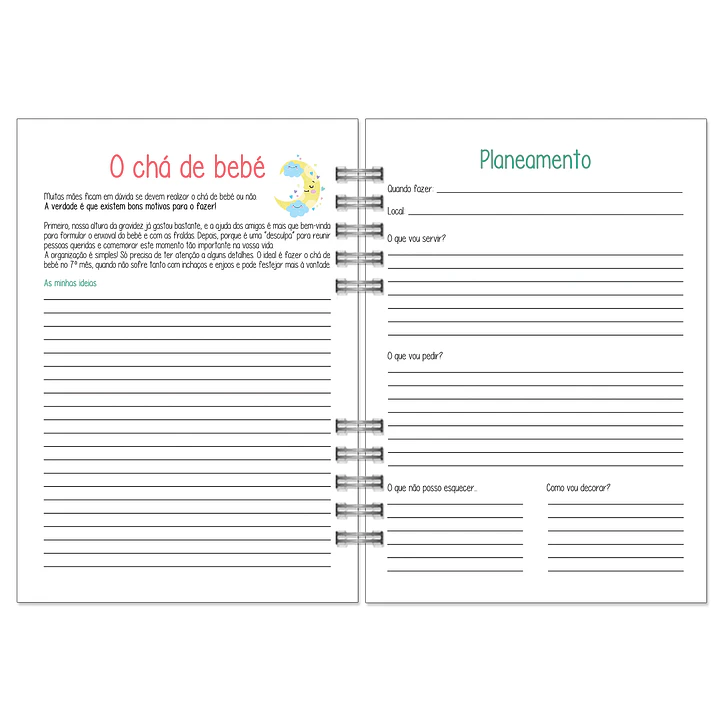 Agenda de Grávida 🤰 — Miquinhas Eventos · Capa Boss Baby 💚 17