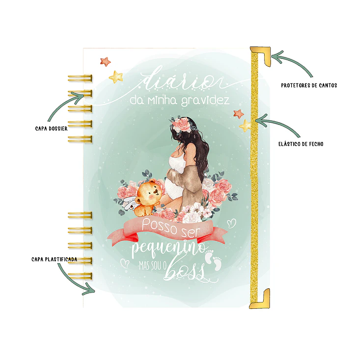 Agenda de Grávida 🤰 — Miquinhas Eventos · Capa Boss Baby 💚 2
