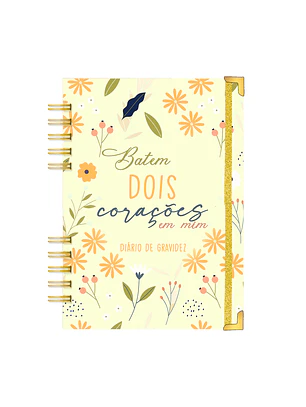 Agenda de Grávida 🤰 — Capa Dois Corações 💛