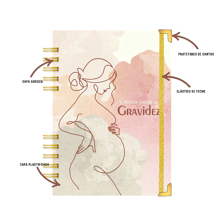 Agenda de Grávida 🤰 — Capa Primeira Viagem 💕 2