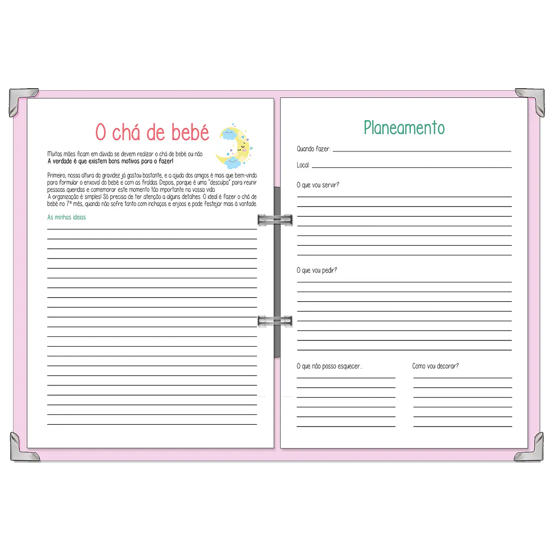 Dossier Agenda de Grávida 🤰 — Capa Maternidade Suave 🌸 16