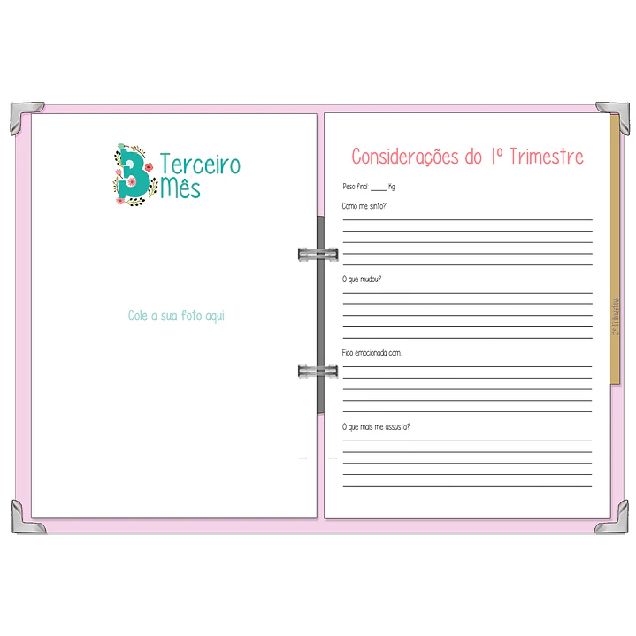 Dossier Agenda de Grávida 🤰 — Capa Amor & Pegadas 👣 11