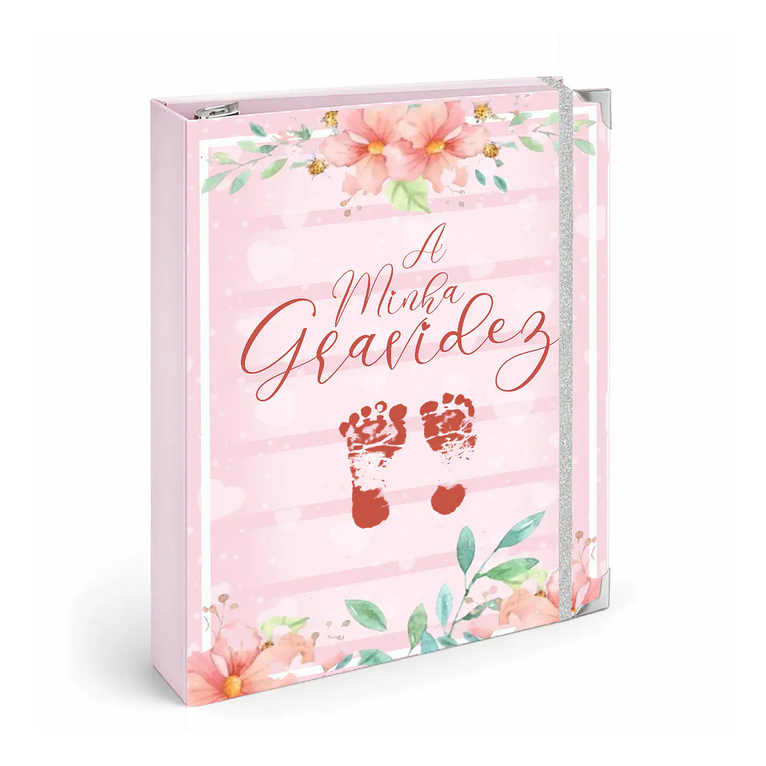 Dossier Agenda de Grávida 🤰 — Capa Amor & Pegadas 👣 1