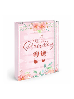 Dossier Agenda de Grávida 🤰 — Capa Amor & Pegadas 👣