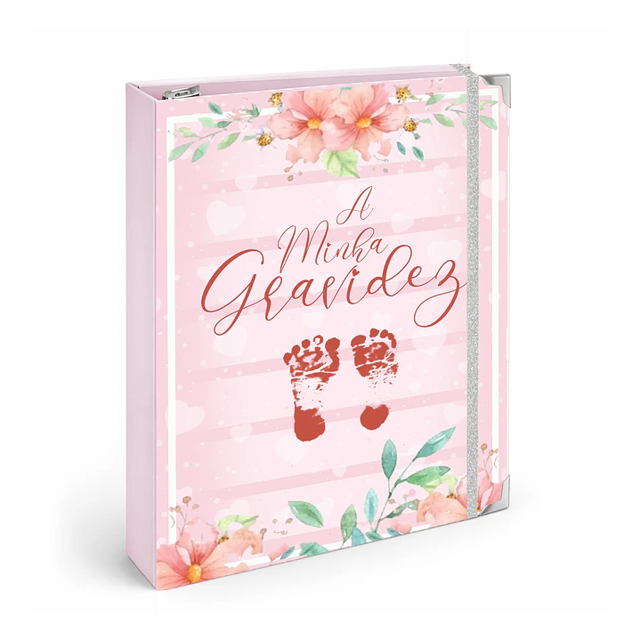 Dossier Agenda de Grávida 🤰 — Capa Amor & Pegadas 👣 1