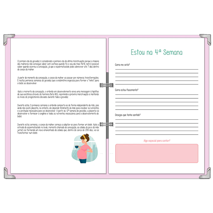 Dossier Agenda de Grávida 🤰— Capa Dois Corações 💛 9