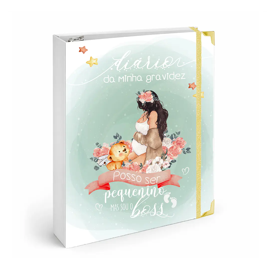 Dossier Agenda de Grávida 🤰— Miquinhas Eventos · Capa Boss Baby 💚 1