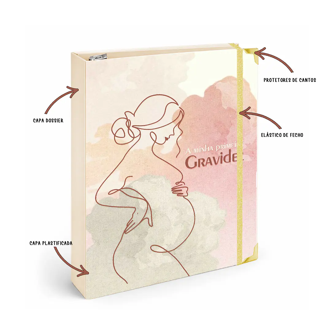 Dossier Agenda de Grávida 🤰— Capa Primeira Viagem 💕 2