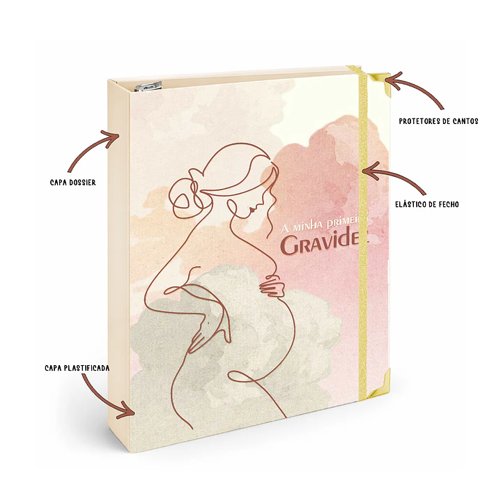 Dossier Agenda de Grávida 🤰— Capa Primeira Viagem 💕 2