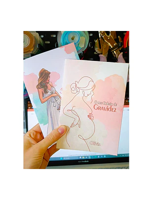 Capa de Proteção Boletim da Grávida 🤰— Capa Dois Corações 💛