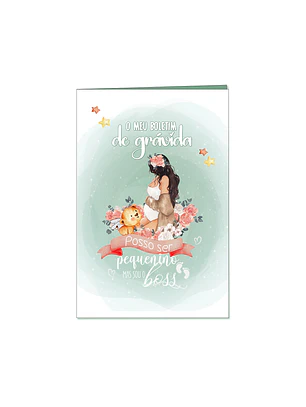 Capa de Proteção Boletim da Grávida 🤰— Miquinhas Eventos · Capa Boss Baby 💚