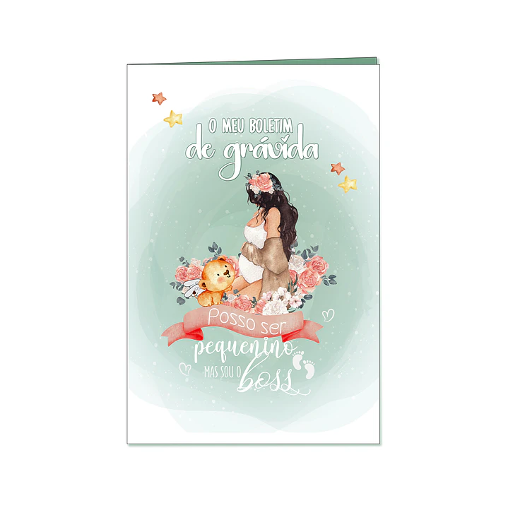 Capa de Proteção Boletim da Grávida 🤰— Miquinhas Eventos · Capa Boss Baby 💚 1