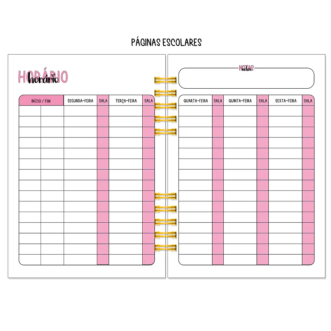 Agenda Semanal 16 Meses ✨ Pré-Venda | Inclui Kit Oferta Exclusivo 🍑 10