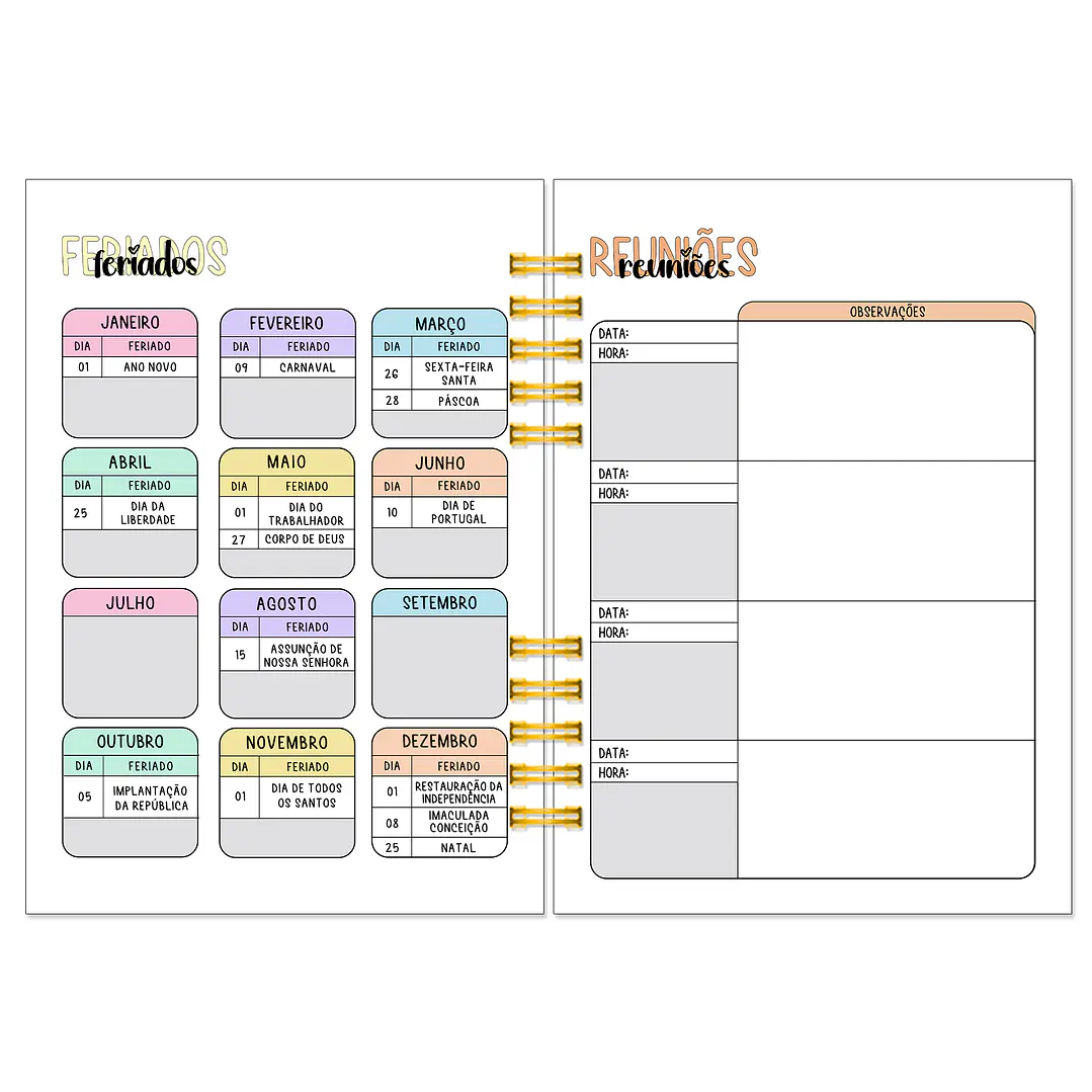 Agenda Anual Semanal 2027 ✨ Pré-Venda | Inclui Kit Oferta Exclusivo 🍑 7