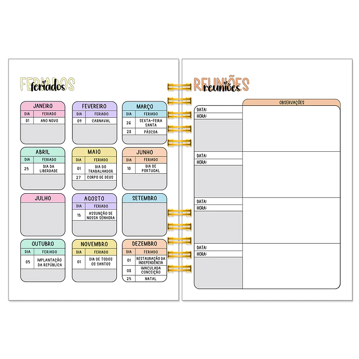 Agenda Anual Semanal 2027 ✨ Pré-Venda | Inclui Kit Oferta Exclusivo 🍑 7
