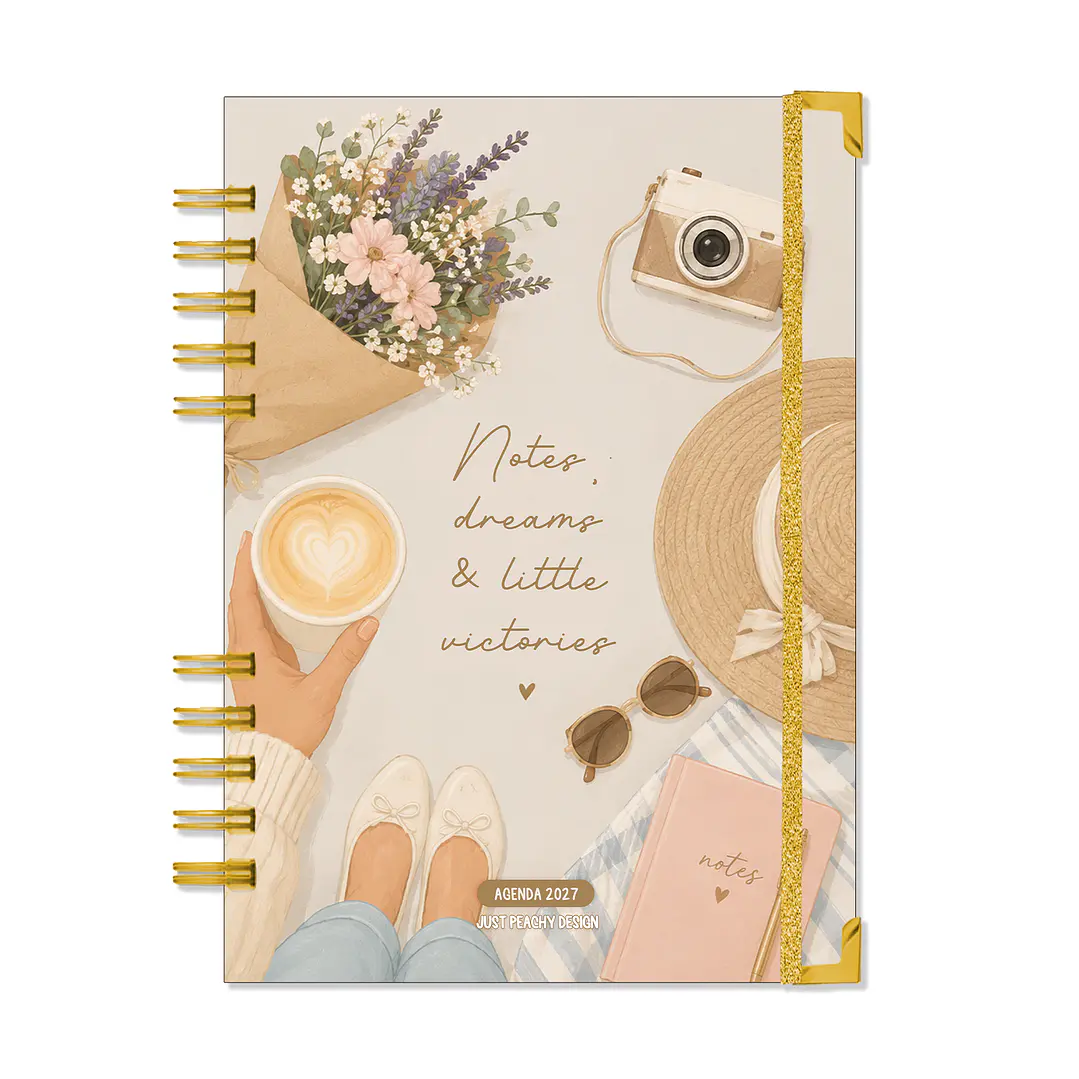 Agenda Anual Semanal 2027 ✨ Pré-Venda | Inclui Kit Oferta Exclusivo 🍑 1
